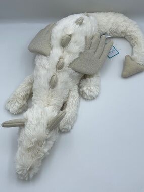 BNWT RARE Jellycat SNOW DRAGON LARGE Soft Plush Toy White super cute sparkle